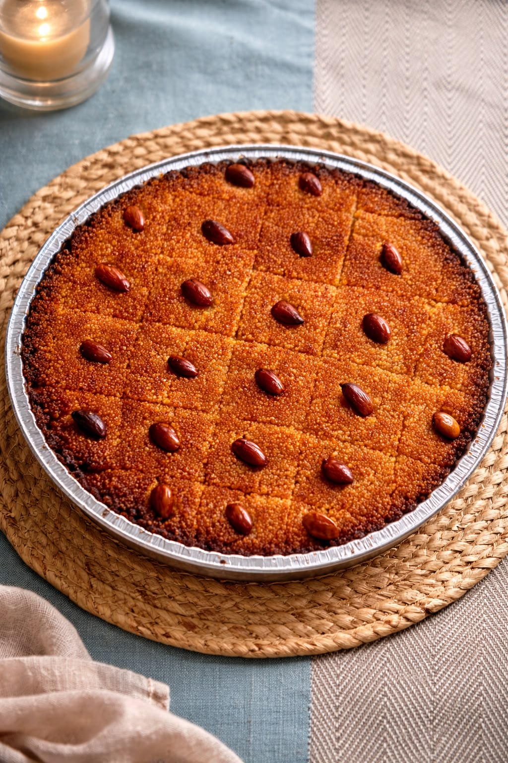 Basboussa aux amandes